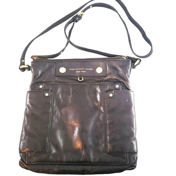 MARC by Marc Jacobs - Preppy Leather Sia Crossbody Bag/Purse - Picture 1 of 5